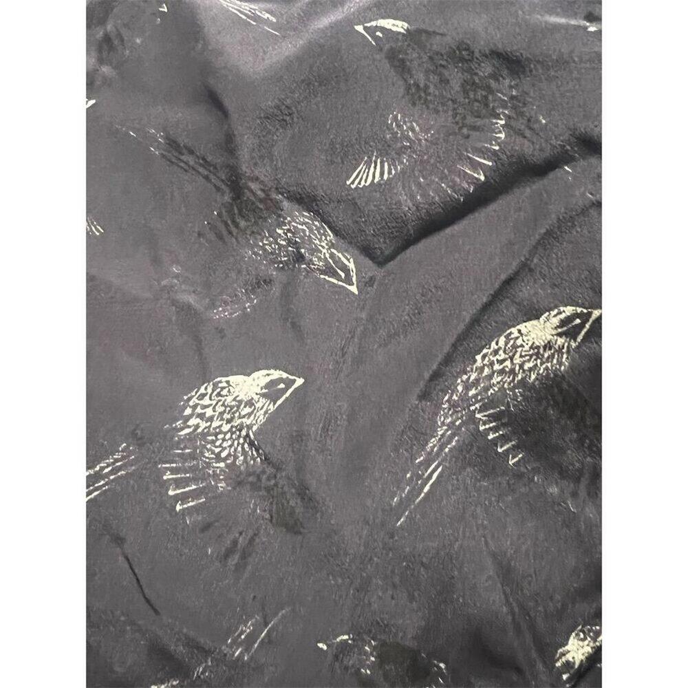 Rebecca Taylor Women's Blue Animal Print Blouse 4 - p2p 21 - Picture 7 of 8